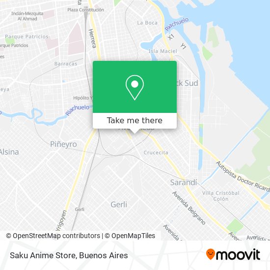 Saku Anime Store map