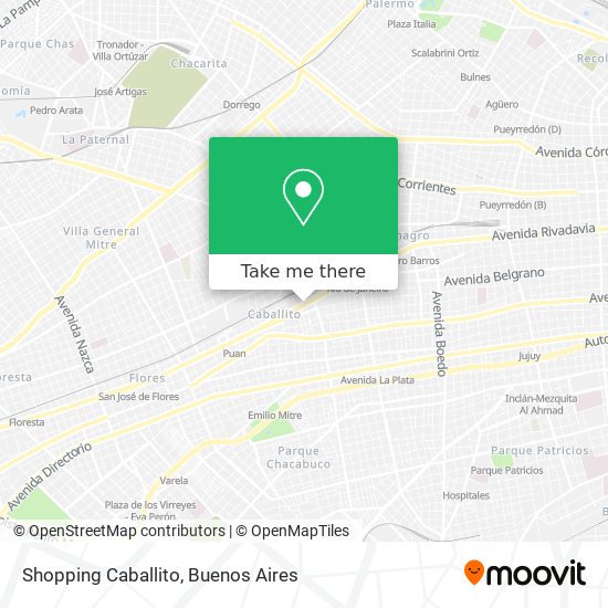 Mapa de Shopping Caballito