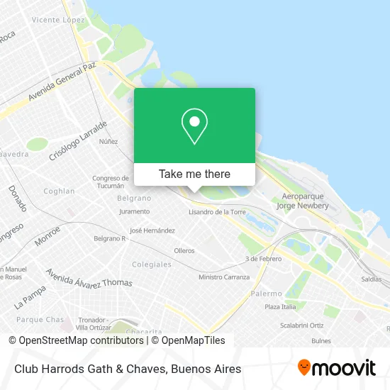 Club Harrods Gath & Chaves map