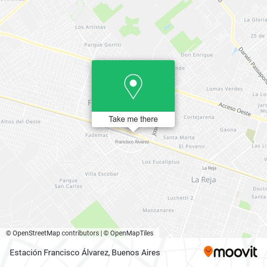 Estación Francisco Álvarez map