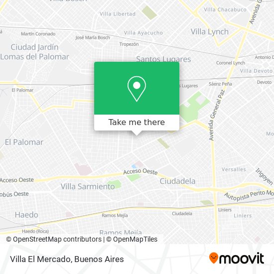 Villa El Mercado map