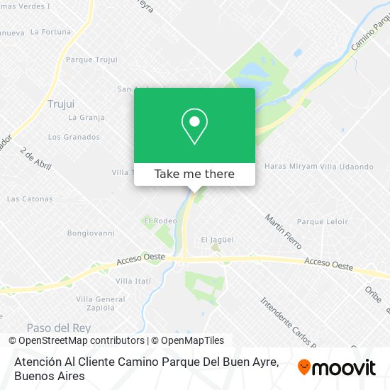Atención Al Cliente Camino Parque Del Buen Ayre map