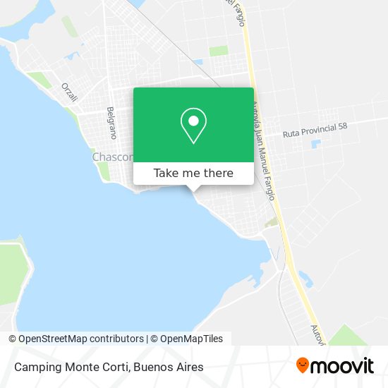 Camping Monte Corti map