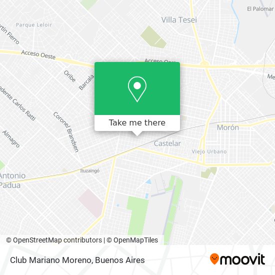 Club Mariano Moreno map