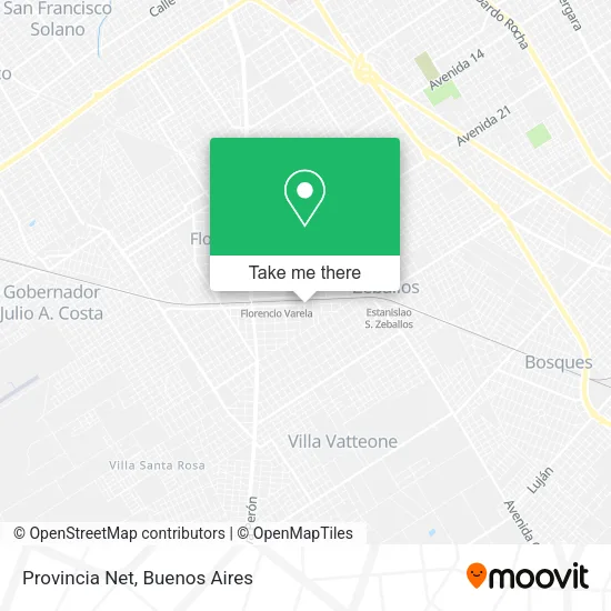 Mapa de Provincia Net