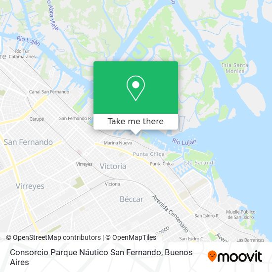 Mapa de Consorcio Parque Náutico San Fernando