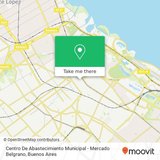 Centro De Abastecimiento Municipal - Mercado Belgrano map