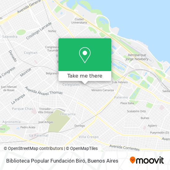 Biblioteca Popular Fundación Biró map