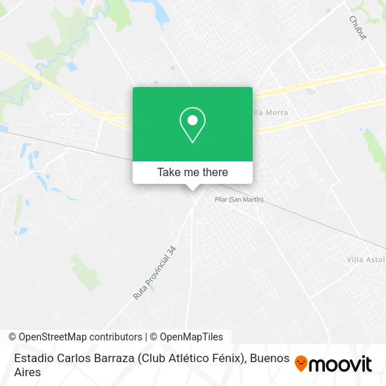 Mapa de Estadio Carlos Barraza (Club Atlético Fénix)