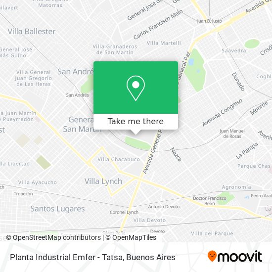 Planta Industrial Emfer - Tatsa map