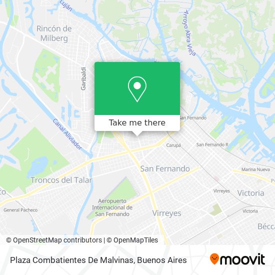 Plaza Combatientes De Malvinas map