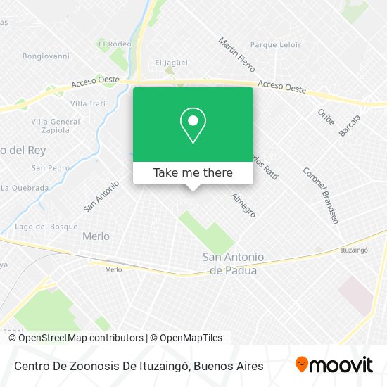 Centro De Zoonosis De Ituzaingó map