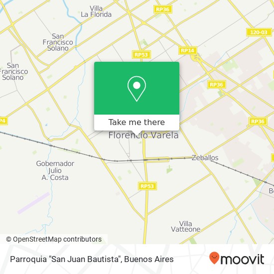 Parroquia "San Juan Bautista" map