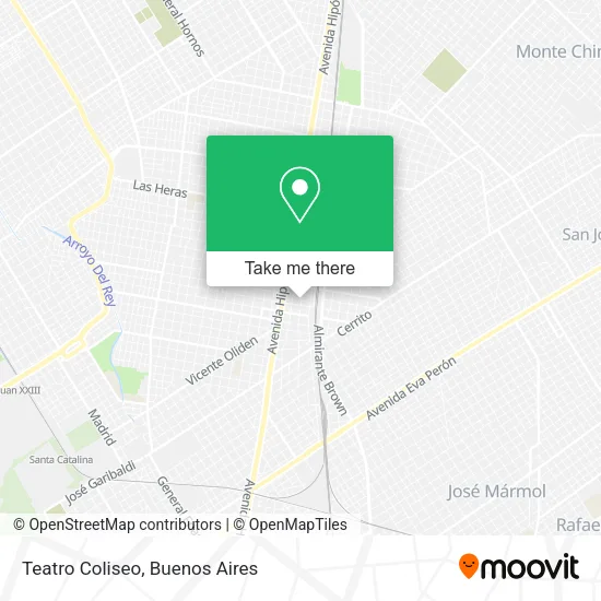Mapa de Teatro Coliseo