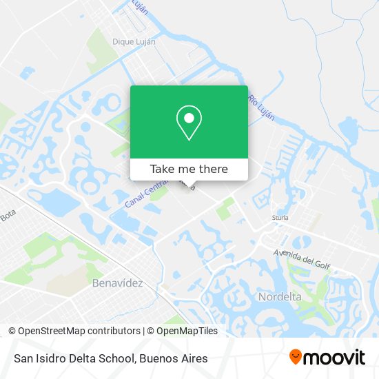 San Isidro Delta School map