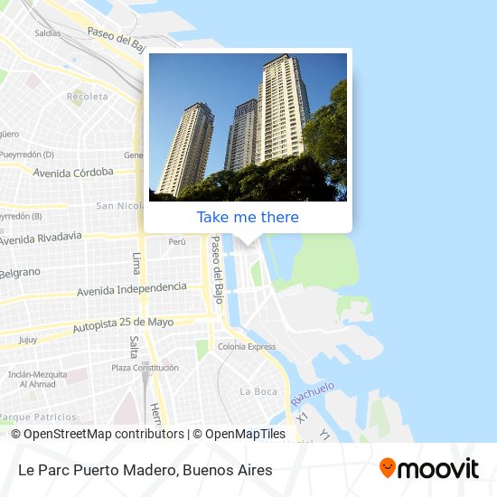 Le Parc Puerto Madero map