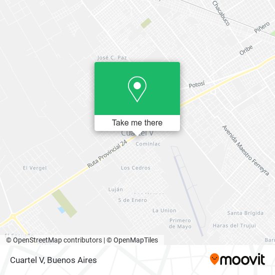 Cuartel V map