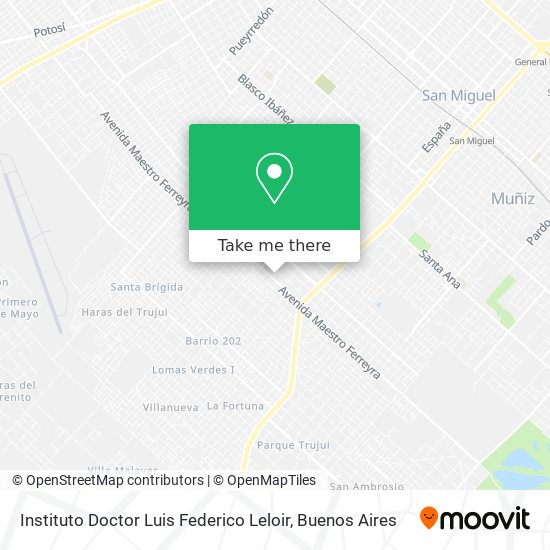 Mapa de Instituto Doctor Luis Federico Leloir