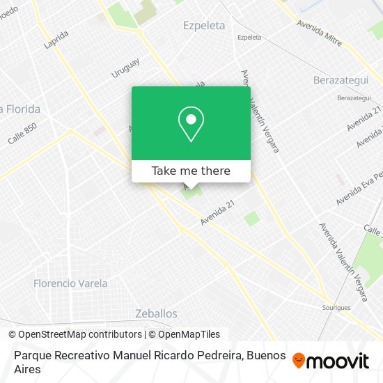 Parque Recreativo Manuel Ricardo Pedreira map