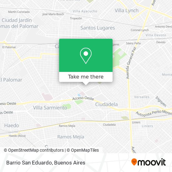 Barrio San Eduardo map