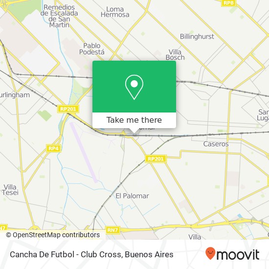 Mapa de Cancha De Futbol - Club Cross