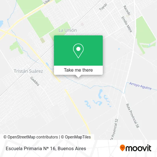 Escuela Primaria N* 16 map