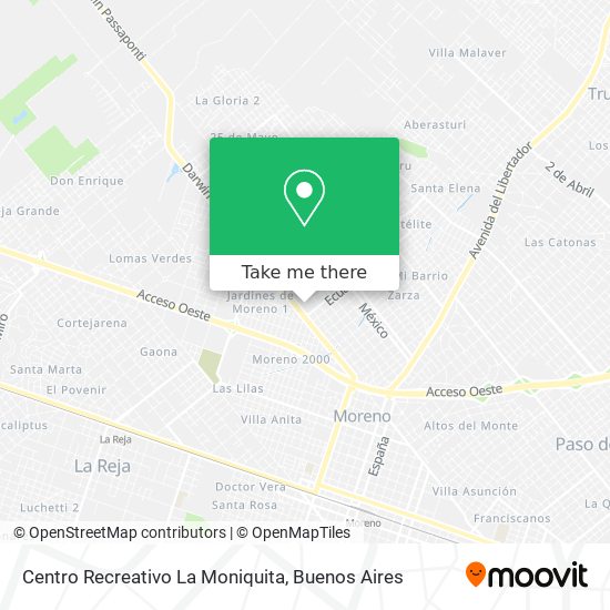 Centro Recreativo La Moniquita map