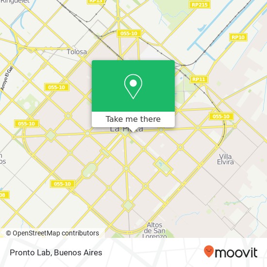 Mapa de Pronto Lab