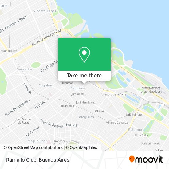 Ramallo Club map