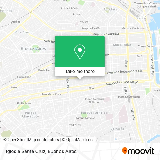 Mapa de Iglesia Santa Cruz