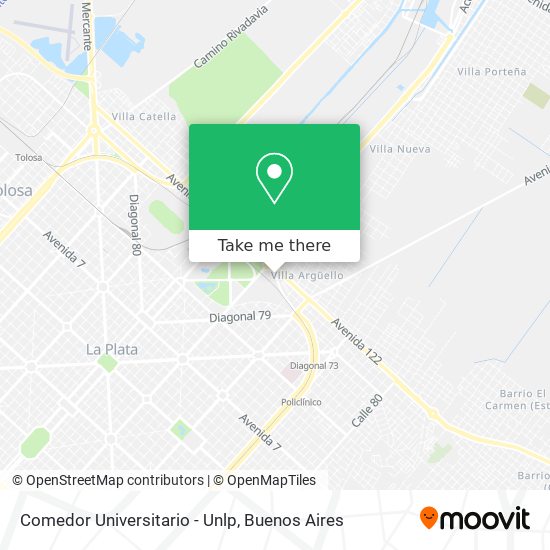 Comedor Universitario - Unlp map