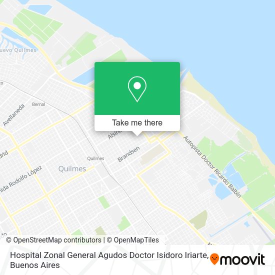 Hospital Zonal General Agudos Doctor Isidoro Iriarte map