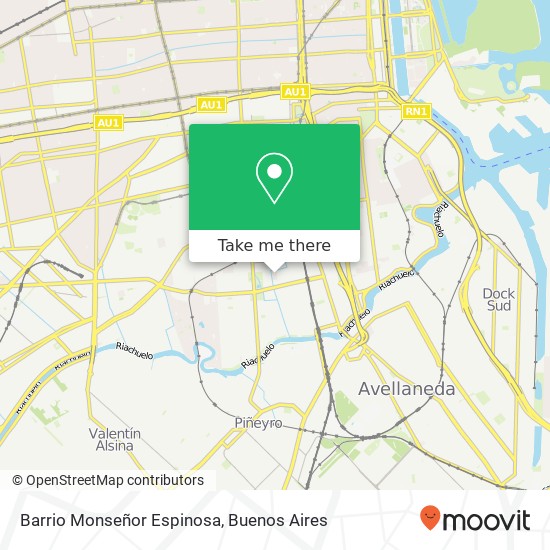 Barrio Monseñor Espinosa map