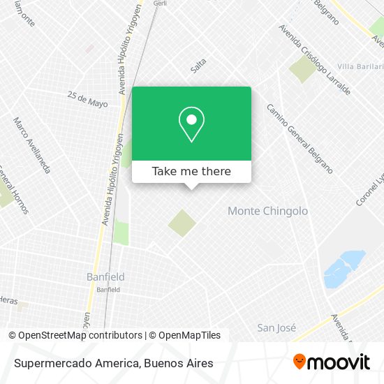 Supermercado America map