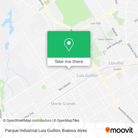 Parque Industrial Luis Guillón map