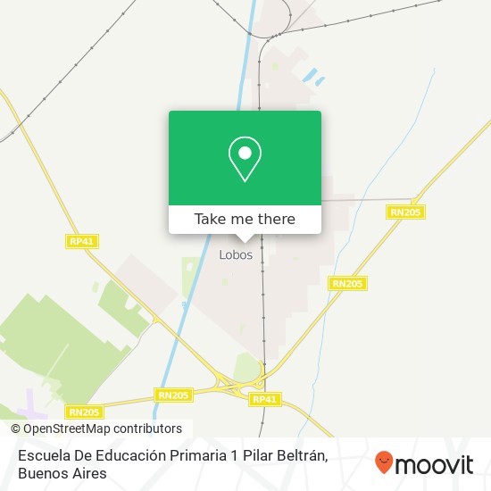 Mapa de Escuela De Educación Primaria 1 Pilar Beltrán