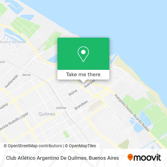 Club Atlético Argentino De Quilmes map