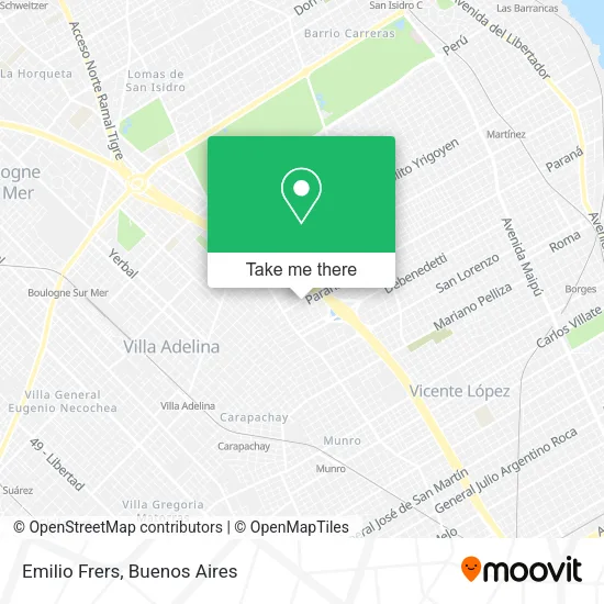 Mapa de Emilio Frers