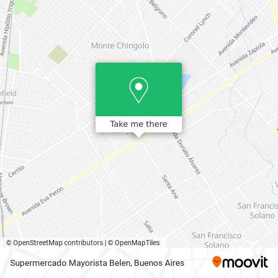 Supermercado Mayorista Belen map