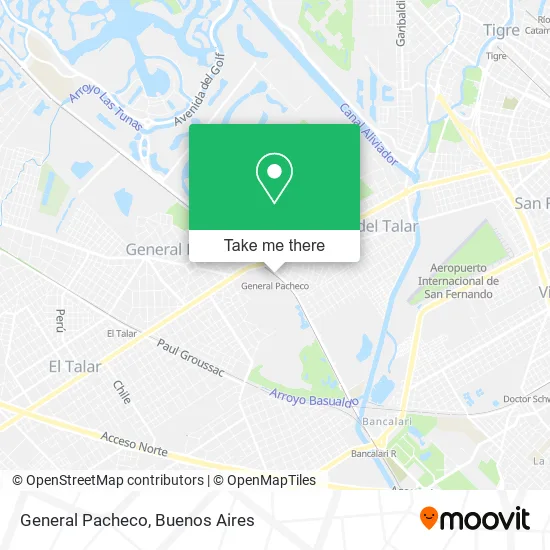 Mapa de General Pacheco