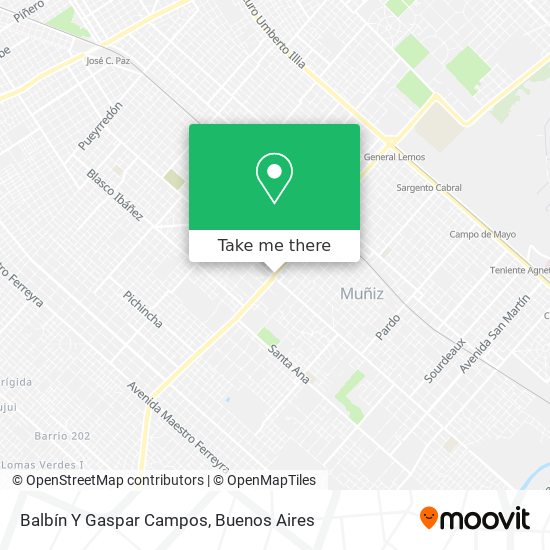 Balbín Y Gaspar Campos map