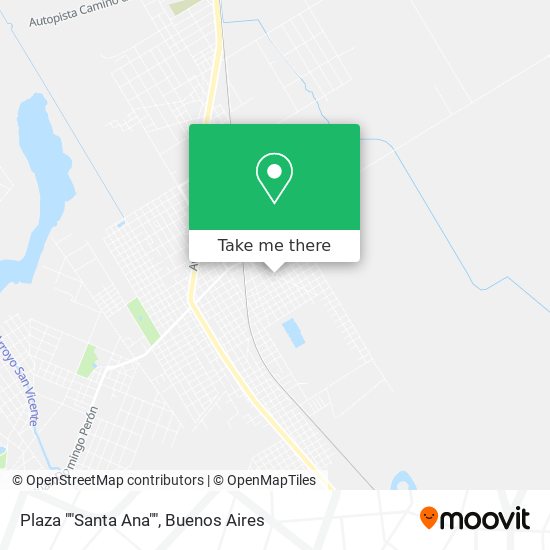 Mapa de Plaza ""Santa Ana""