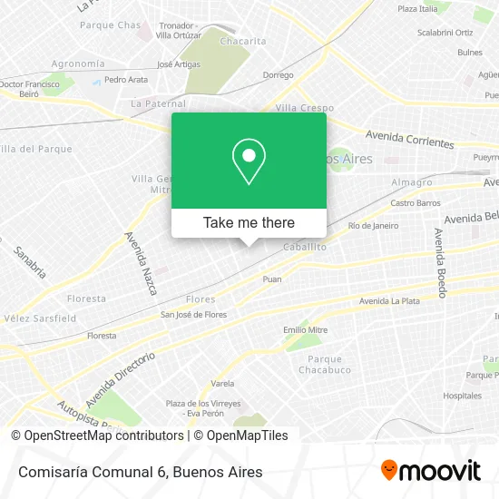 Comisaría Comunal 6 map