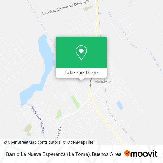 Barrio La Nueva Esperanza (La Toma) map