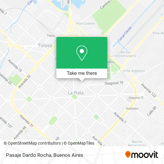 Mapa de Pasaje Dardo Rocha