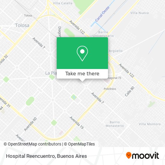 Hospital Reencuentro map