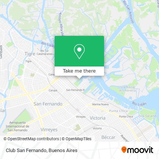 Club San Fernando map