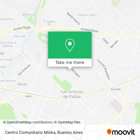 Centro Comunitario Minka map