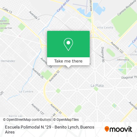 Escuela Polimodal N.°29 - Benito Lynch map