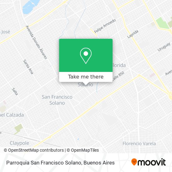 Parroquia San Francisco Solano map